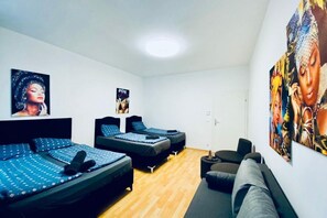 1 室のベッドルーム、ベッドシーツ