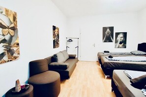 1 quarto, roupa de cama