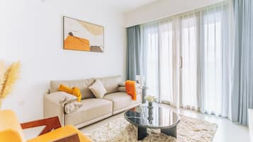 Double Room, Balcony, City View | Ruang tamu