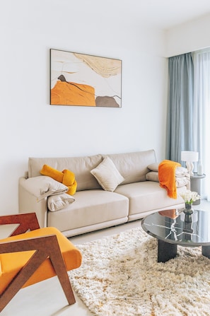 ห้องดีลักซ์ซิงเกิล, ระเบียง, วิวสวน | บริเวณนั่งเล่น