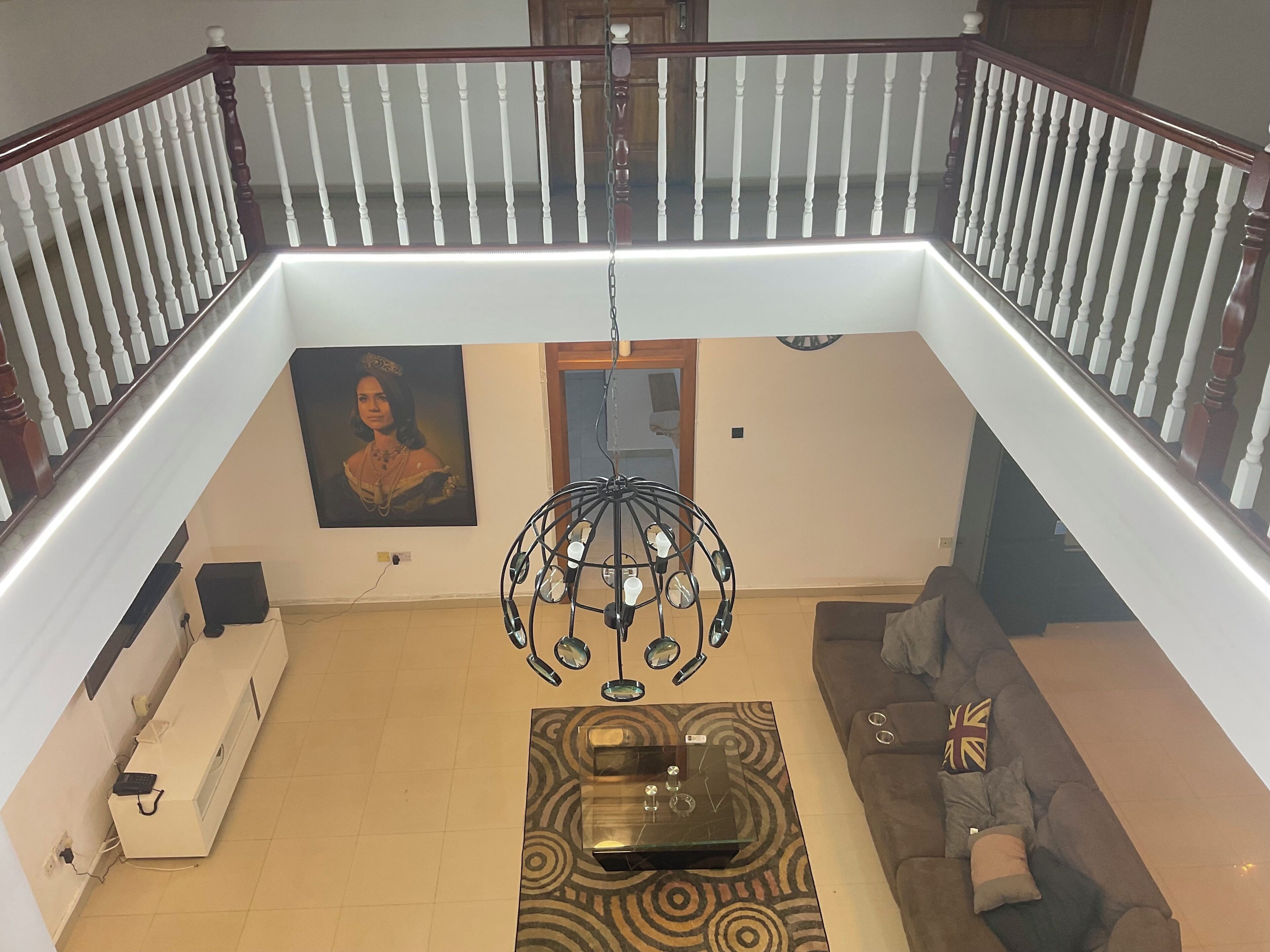 Smart TV, DVD player, music library, video library