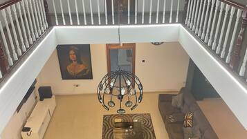 Smart TV, DVD player, music library, video library