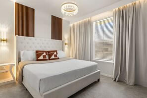 5 bedrooms, iron/ironing board, bed sheets