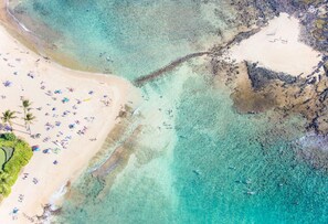 Vlak bij het strand
