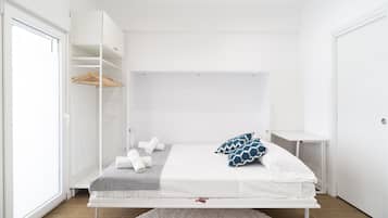 Een strijkplank/strijkijzer, gratis wifi