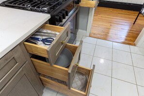 Microwave, oven, stovetop, dishwasher