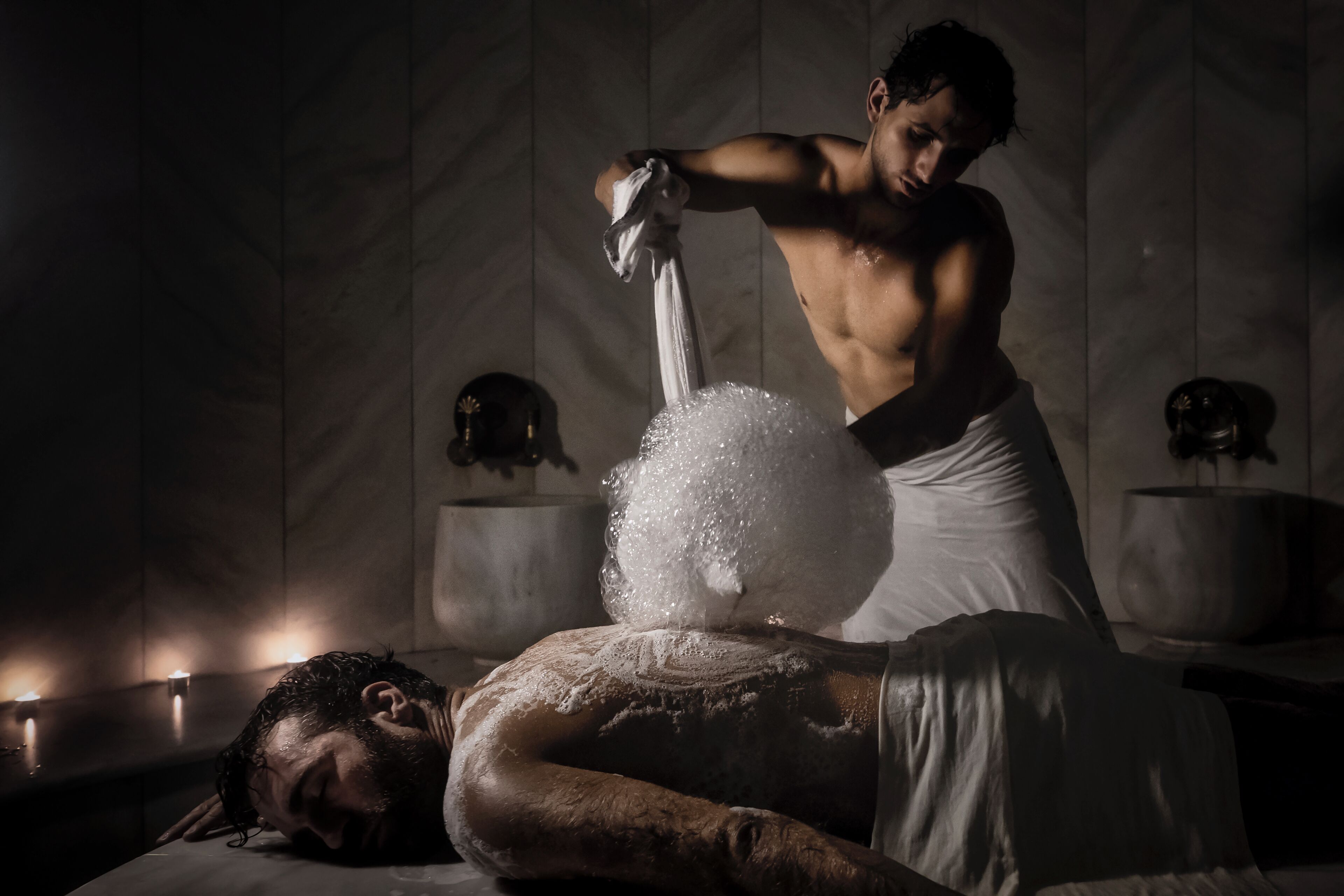 Couples treatment room(s), steam room, Turkish bath/hammam