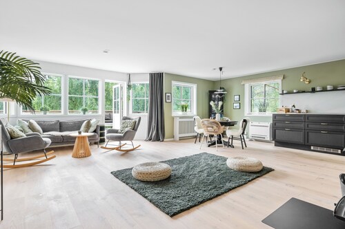 Stylish 2BR Retreat with Sauna & Large Terrace