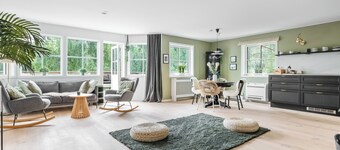 Stylish 2BR Retreat with Sauna & Large Terrace