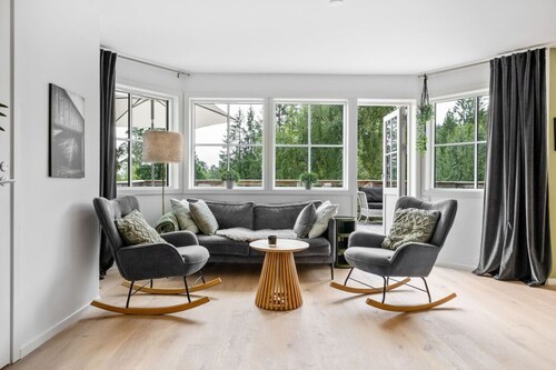 Stylish 2BR Retreat with Sauna & Large Terrace