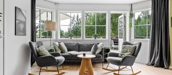 Stylish 2BR Retreat with Sauna & Large Terrace
