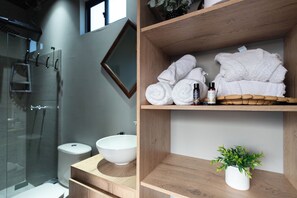 Deluxe-Ferienhütte, Bergblick | Badezimmer