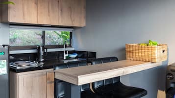 Cabane Deluxe, vue montagne | Cuisine privée