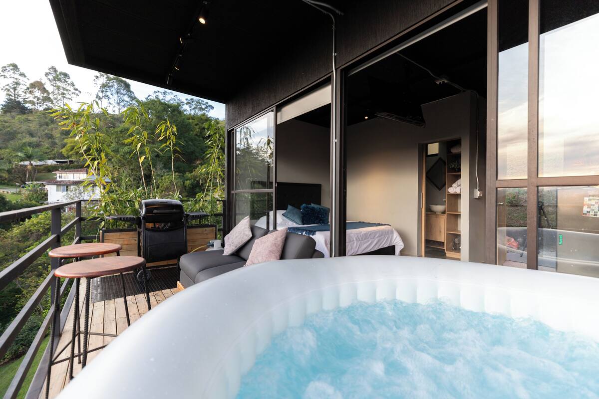 Deluxe Cabin, Mountain View | Terrace/patio