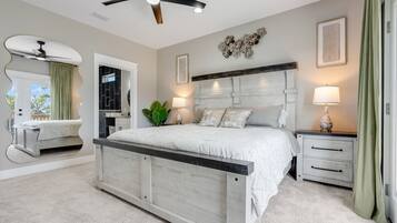 4 habitaciones, tabla de planchar con plancha y cuna de viaje
