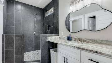 Hair dryer, towels