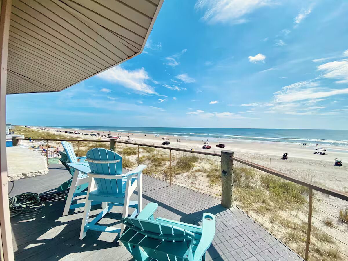 3rd Floor Balcony with Heavy Composite Furniture & Panoramic Ocean Views