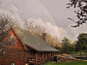 Exterior - Log Home, game room/hot tub/firepit (Galena)