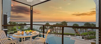 Waterfront Condo • Sunrise Views • Pool • Hot Tub • Resort Amenities