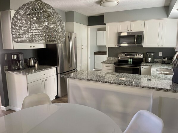 Microwave, oven, stovetop, dishwasher