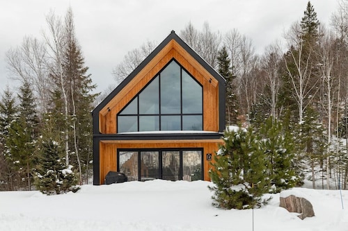 Huge window Cabin - Spa - Firepit