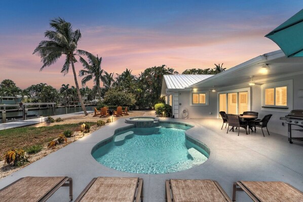 A heated pool