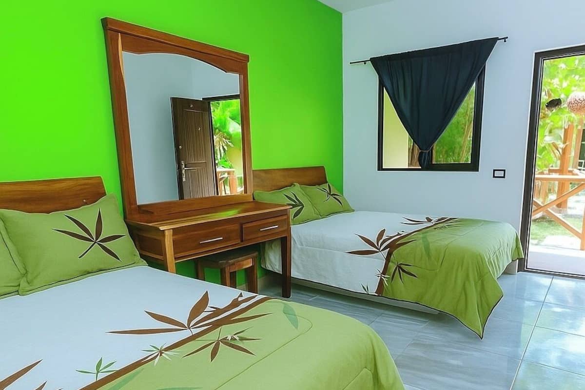Comfort Quadruple Room, Garden View | Iron/ironing board, free WiFi