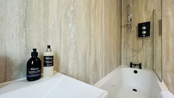 Hair dryer, towels
