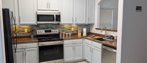 Microwave, oven, stovetop, dishwasher