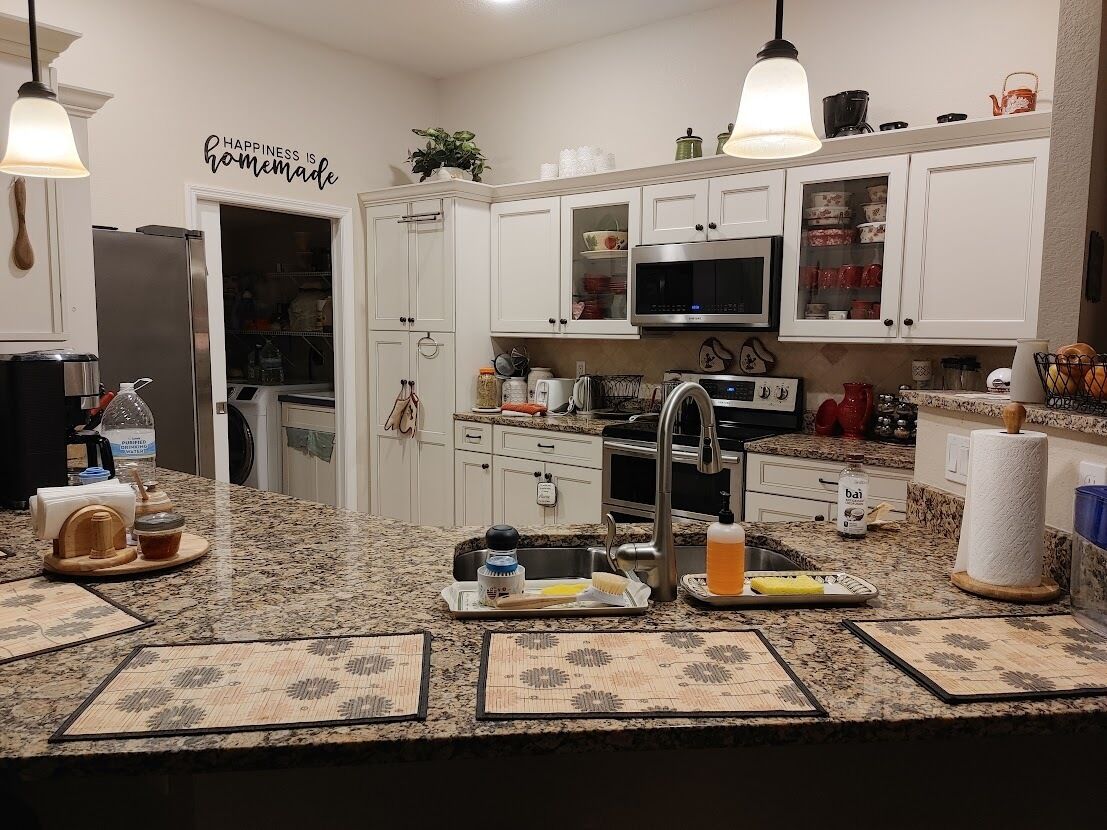 Microwave, oven, stovetop, dishwasher