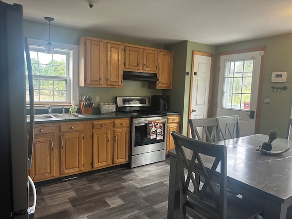 Microwave, oven, stovetop