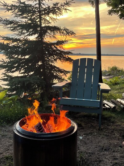 Waterfront Cabin on SUGAR ISLAND in the EUP of Michigan