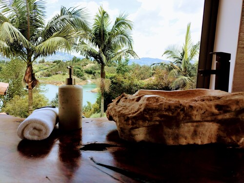 Incredible luxury villa, spectacular views towards the Piedra del Peñol.