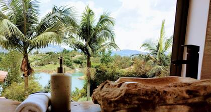 Incredible luxury villa, spectacular views towards the Piedra del Peñol.