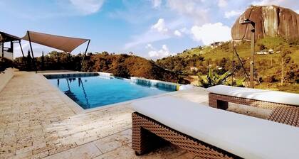 Incredible luxury villa, spectacular views towards the Piedra del Peñol.