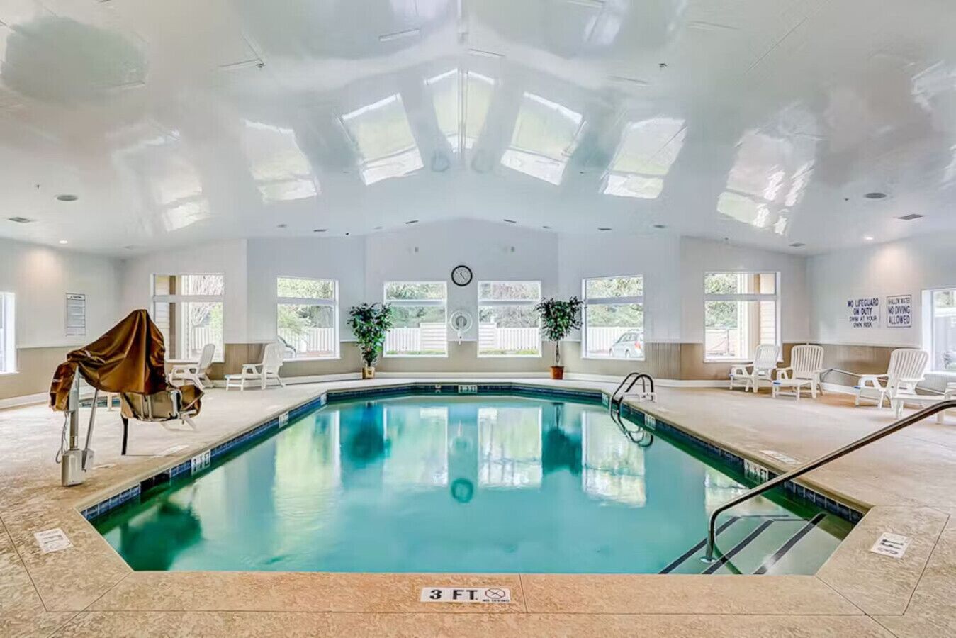 Piscine couverte, piscine chauffée