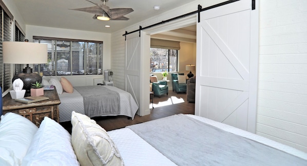 4 bedrooms, iron/ironing board, WiFi, bed sheets
