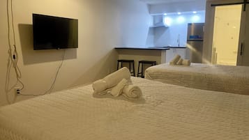 Superior Apartment, 2 Queen Beds, Kitchen | Laptop workspace, free WiFi