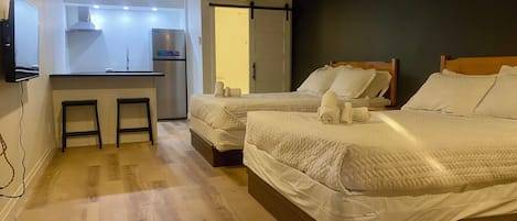 Appartement Supérieur, 2 grands lits, cuisine | Espace de travail pour ordinateur portable, Wi-Fi gratuit