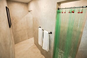 Shower, hair dryer