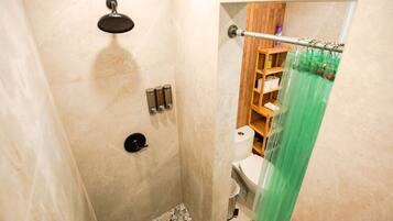 Shower, hair dryer