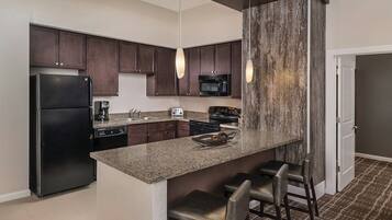 Microwave, oven, stovetop, dishwasher