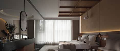 Grand Double Room, City View | Egyptian cotton sheets, premium bedding, down comforters
