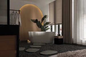 Habitación Grand doble, vistas a la ciudad | Sábanas de algodón egipcio y ropa de cama de alta calidad