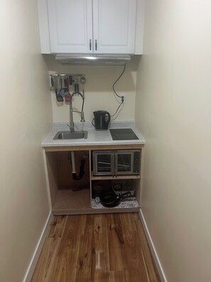 Microwave, oven, stovetop