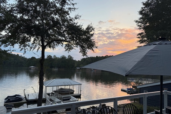 View from lower back porch