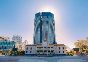 Byutsikt fra overnattingsstedet