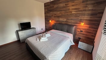 Deluxe-Apartment, Balkon, Stadtblick (Betulla) | Hochwertige Bettwaren, Daunenbettdecken