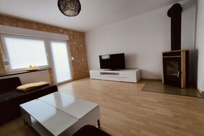 Fernseher, Kamin