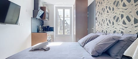 1 chambre, fer et planche Ă repasser, Wi-Fi, literie fournie